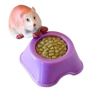 American Girl Doll Hamster Pet & Food Bowl Guinea Pig 1” Toys Animal Pet Set New